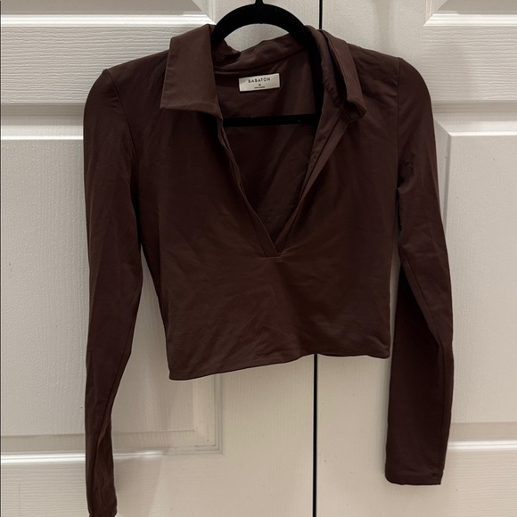 Babaton Brown Long Sleeve Top - Picture 1 of 4